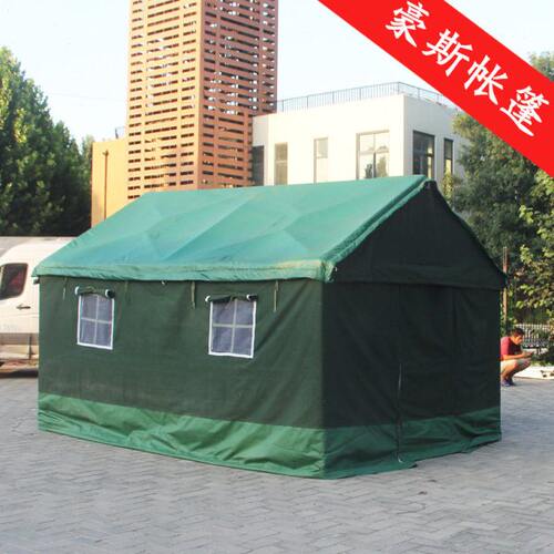 户外施工帐篷防暴雨水工程工地住人应急救灾养蜂帆布保暖棉帐篷