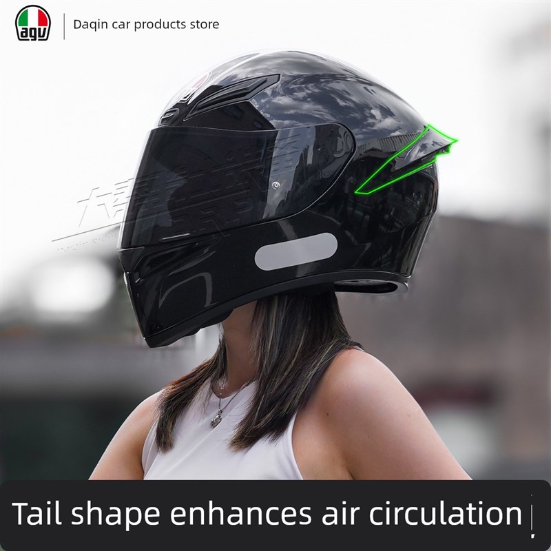 Agv头盔升级版K1S头盔全季节旗舰彷摩托车旅行轻型防雾3C书