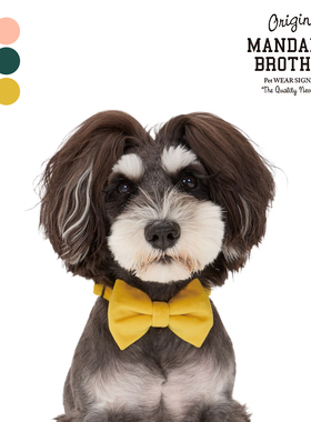 MANDARINE BROTHERS宠物领结领带装扮年会活动项圈多色猫狗用