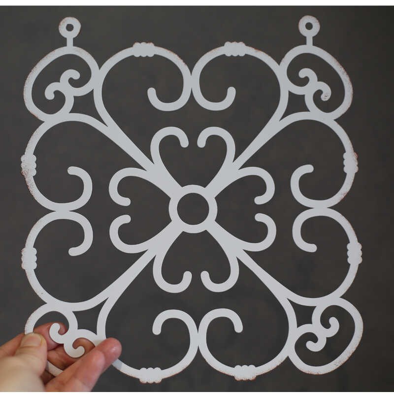 铁艺屋檐装饰角h花铁片花窗挂件铁花花园门庭院栏杆壁饰栅栏墙面