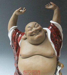 陶瓷工艺品 石湾公仔 德大自在 佛