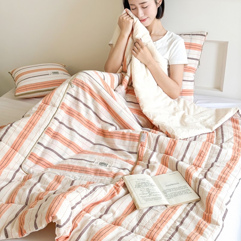 全棉抱枕被子两用二合一汽车靠垫办公室J午睡毯子枕头空调夏凉被