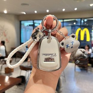 XTS车ATSL壳CT4 适用凯迪拉克XT5钥匙套CT5 CT6 XT6 GT4包扣 XT4