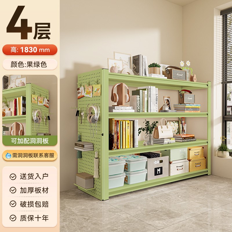 客厅收纳架家用置物架落地多层货架阳台储物间R超市快递整理展示