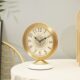 纯轻奢黄铜座钟现代简约家用客厅台钟表创意时尚 饰摆件坐钟 卧室装