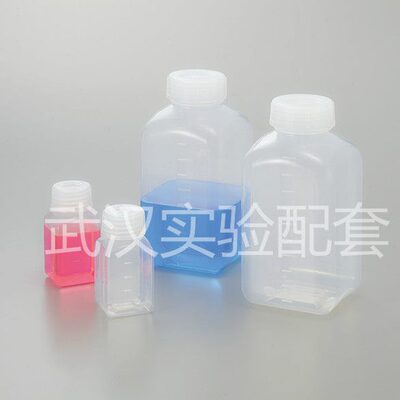 PFA大口瓶（方形）500mL 方型透明四氟瓶 特氟龙大口试剂瓶