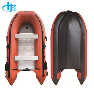 抗洪抢险救援艇充气式4个独立气室橡皮艇8人铝合金船底防汛艇