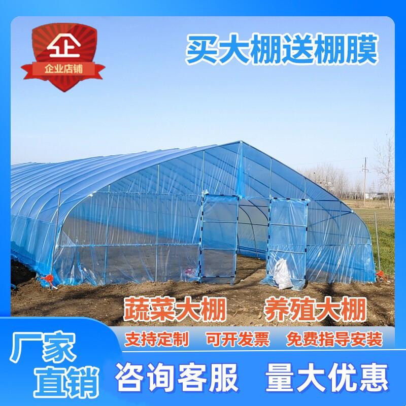 温室蔬菜大棚骨架钢管种植养殖家用西瓜草莓椭圆管棚定制配件全套