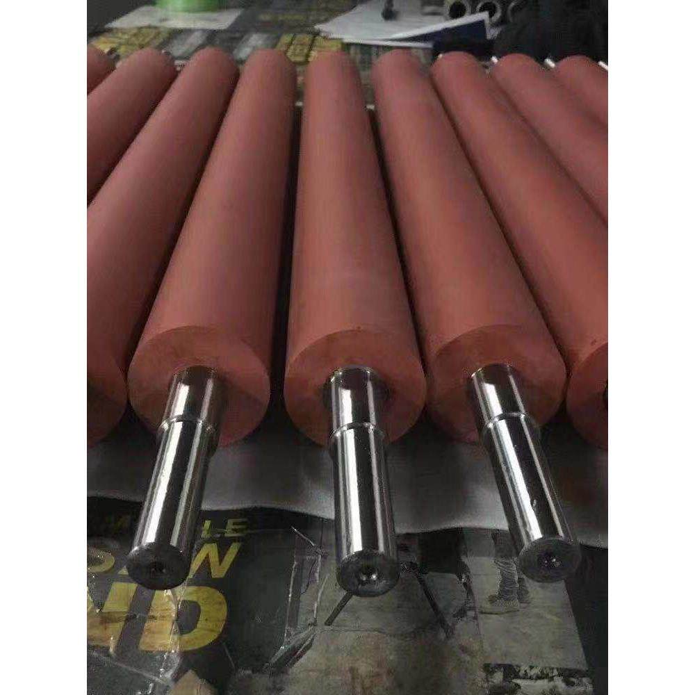 胶辊定做聚氨酯包胶滚筒胶轮轴承滚轮输送辊胶轮无动力辊轴硅胶轮
