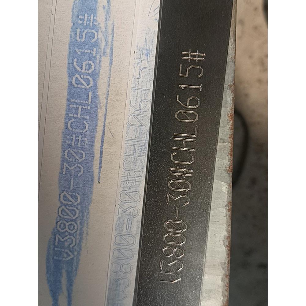 铝铁金属发动机钢印号码大架号车辆架子号手工刻印不锈钢铭牌定制