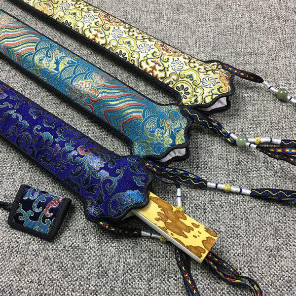 套宋锦高档纯扇 袋 锦/95送纯手工折扇绸缎扇丝绸箍袋寸礼品缎9扇