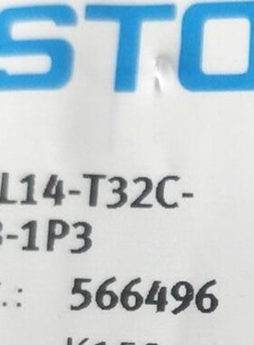 费斯托FESTOf气动电磁阀 566496 VUVG-L14-T32C-AT-G18-1P3 现货