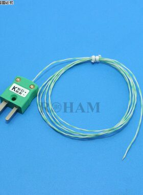 K型热电偶线0温热电偶A- M白线感-双绞P绿色M插头210测温线绿IBK