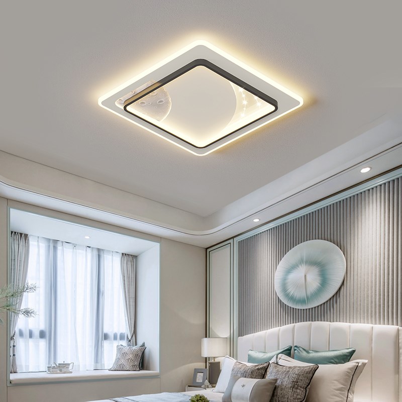 客厅灯现代简约大气家用吸顶灯大C厅主灯卧室餐厅灯具组合全屋套