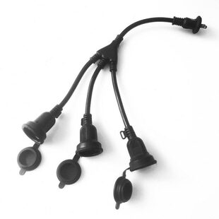 延长线大T插头线三分小脚E日接线板J拖线板一出口15A一转二插座标