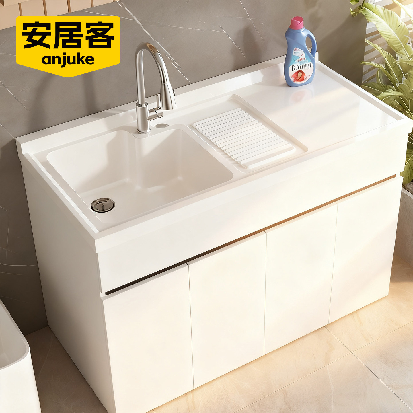 SPC蜂窝铝阳台洗衣池盆一