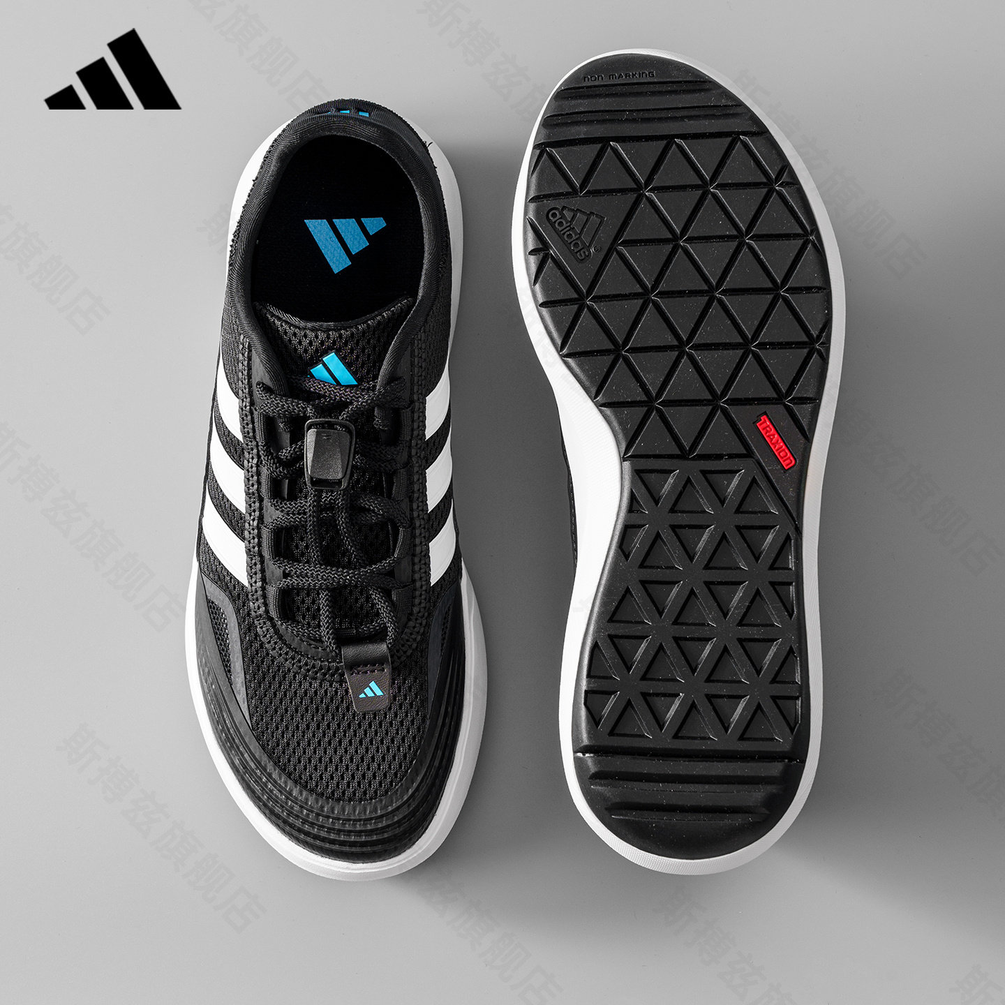 adidas阿迪达斯休闲鞋网面透气涉水溯溪鞋官方正品男鞋女鞋KH8245