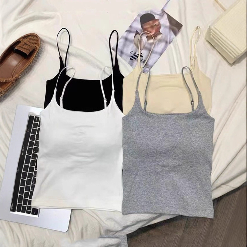 夏季新款小吊带背心带胸垫美背一体内搭外穿修身显瘦纯色短上衣女,女装/女士精品,抹胸,淘宝优惠券,粉丝福利购,淘宝优惠卷