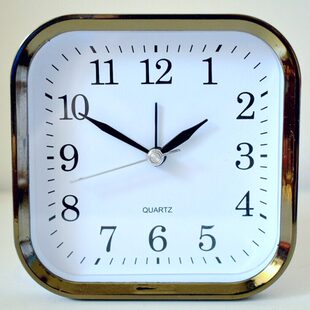 卧室床钟钟头闹钟创意静音老人学生宿舍数字表字闹钟简约现代闹大