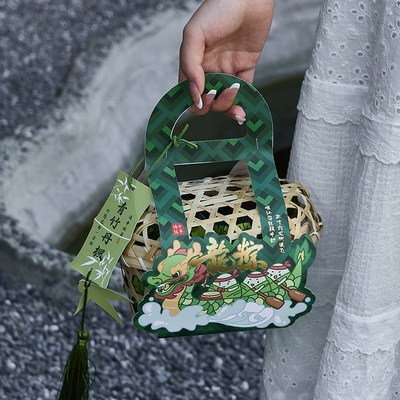 2025新款赛龙舟粽子r包装盒端午节礼盒空盒定制logo手提礼品盒