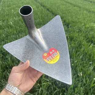 锰钢三角锄淬火一体成型开沟锄起垄锄头尖角镐松土刨沟.锄农用种