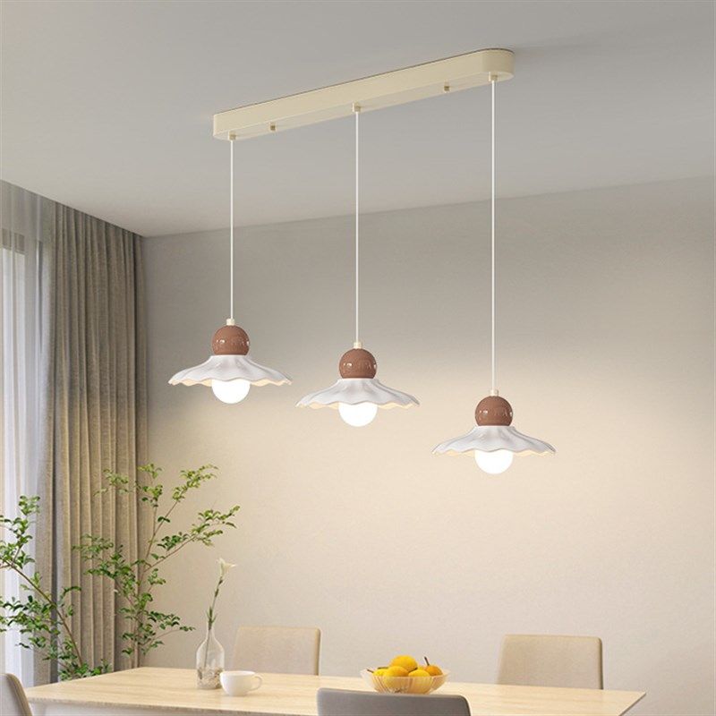 全光谱北欧奶油风餐厅吊灯三头长条 吧台餐桌饭厅灯U吧台简约 吊,家装灯饰光源,客厅吊灯,淘宝优惠券,粉丝福利购,淘宝优惠卷