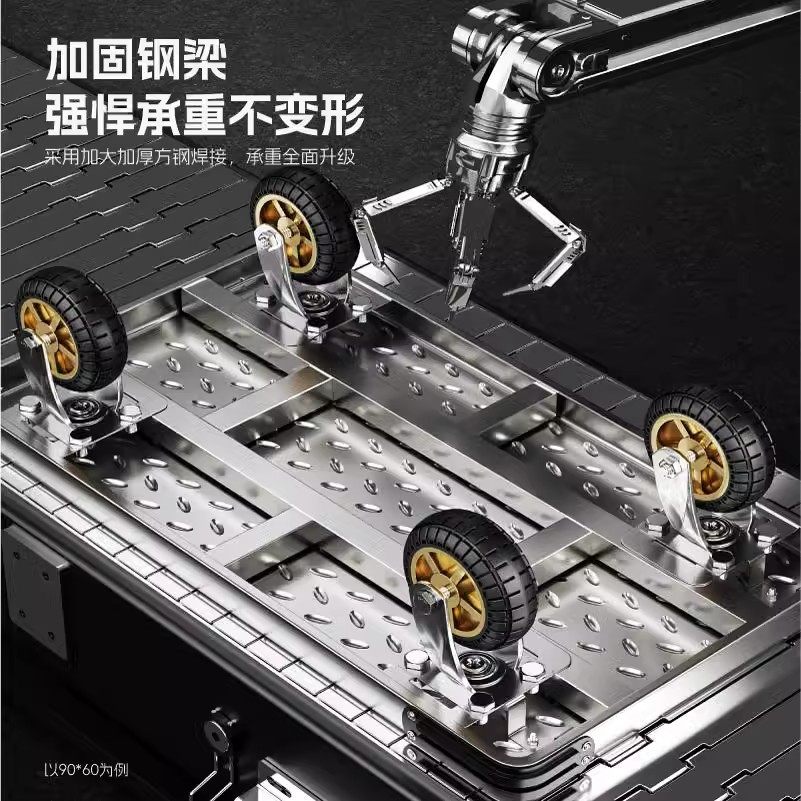 金属小推车拉货手推车搬运车家用平板车便携拖车折叠小拉车手拉车