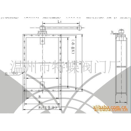 【质量保证】DJ41W-0.1JC 矩形手动风量调节阀