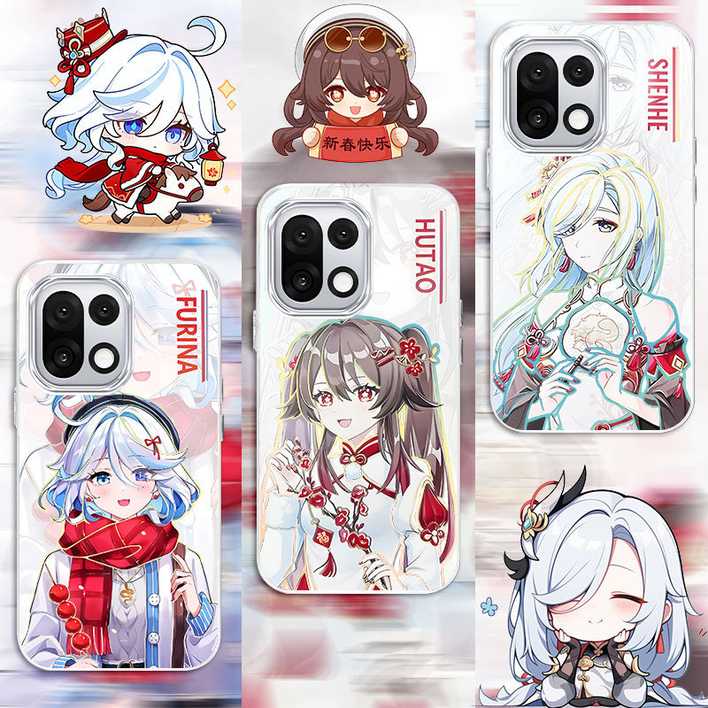 炫彩新年原神适用一加15新款渐变二次元OnePlus1加13T手机壳防摔高级感变色龙1+13t/12/1+11保护套