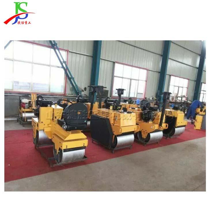 沥青路面双钢轮压土机 新修路铺混凝土滚压机 震动路面压实设备