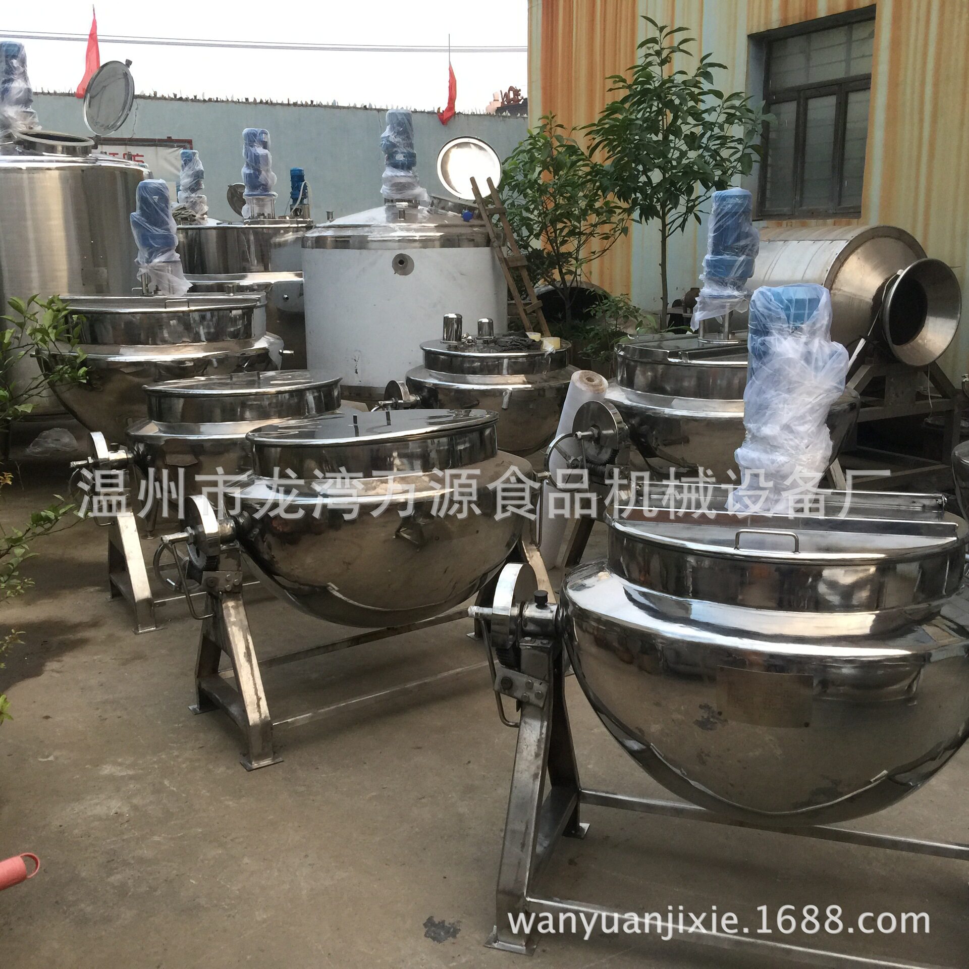 万源不锈钢电加热夹层锅天然气可汤炉/夹层锅/熬煮锅