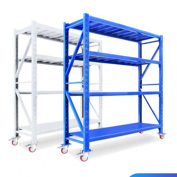 带定做移动家用架子置物架仓库仓储货架轮轻展示架四层储藏金属型