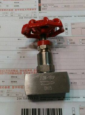 内W4分162-16针型阀 n10 1/压力13不锈钢压力表pd螺纹5  mpa J