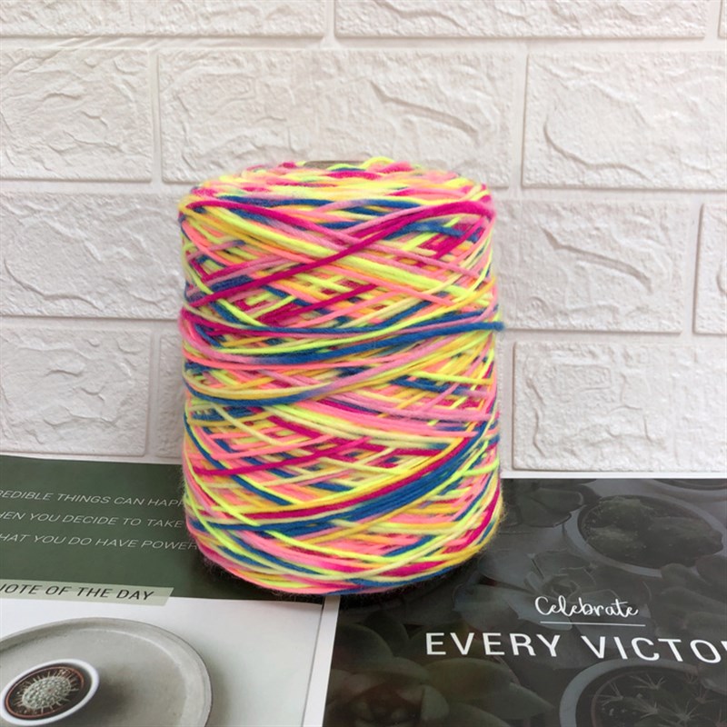 段染彩虹冰岛毛毛衣外套马甲桌垫围巾娃娃衣手Q工编织帽子包包配