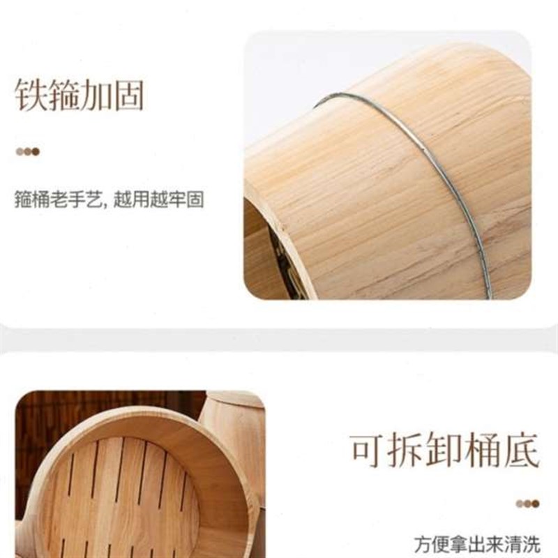 蒸饭木桶蒸子杉木手工正子木桶饭甑子正子K竹子竹制蒸笼蒸格木饭