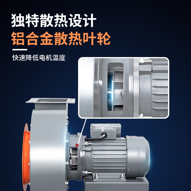 CF蜗牛式离心风机工业380V排风机强力大功率商业抽风机吸风机220v