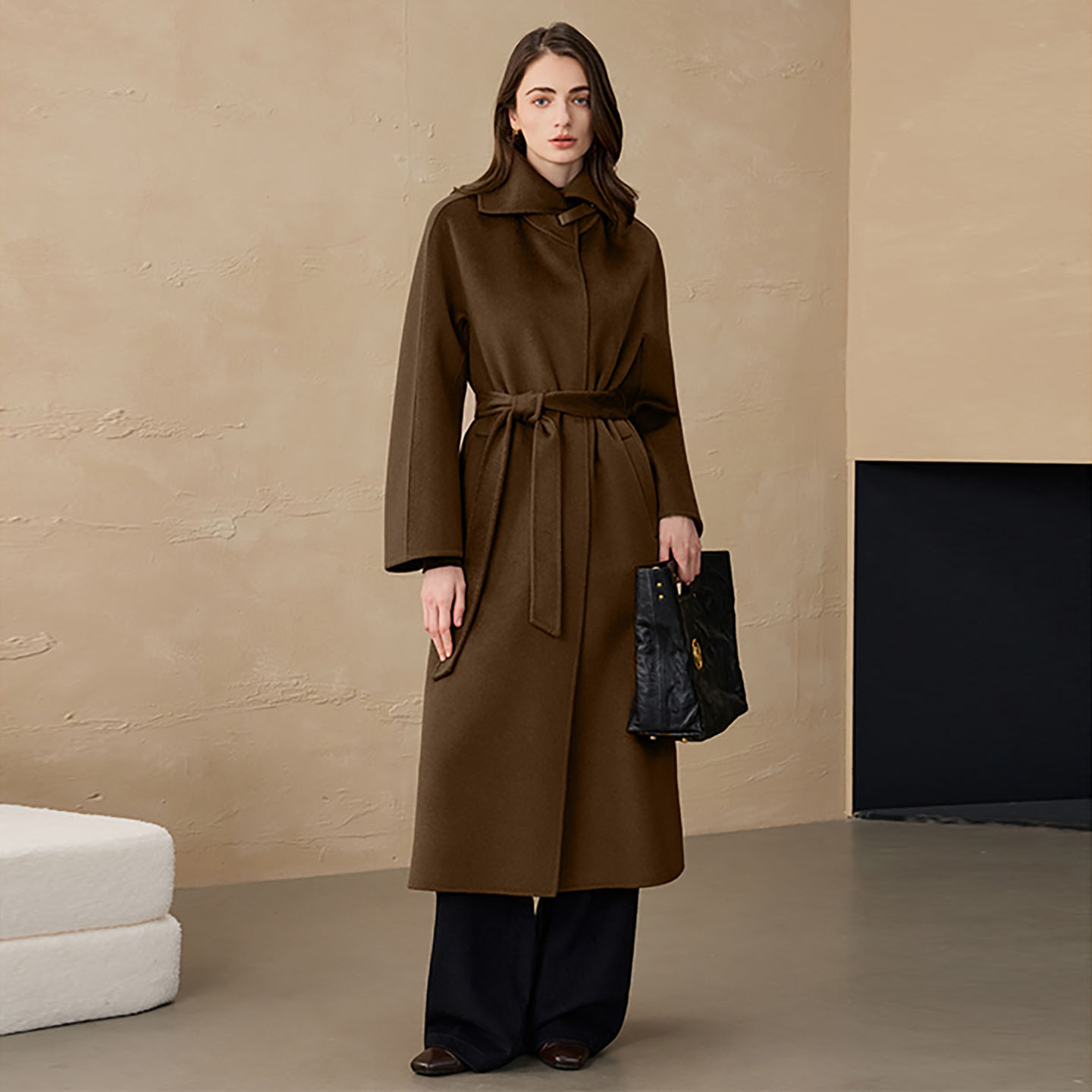 桐乡合盈仲夏14μm纯山羊绒大衣