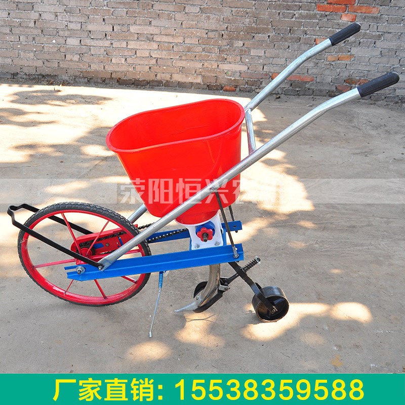 玉米播种机器小型全自动蔬菜花生菜籽谷子点播机施肥芝麻双列单行