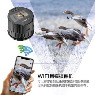 单筒望远镜观鸟镜通用无线wifi高清电子目镜连接手机电脑拍照录像