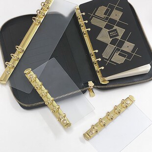 m5 a7 a6 a5侧插活页本插板金属活页夹6孔活页扣环装订活页夹外壳