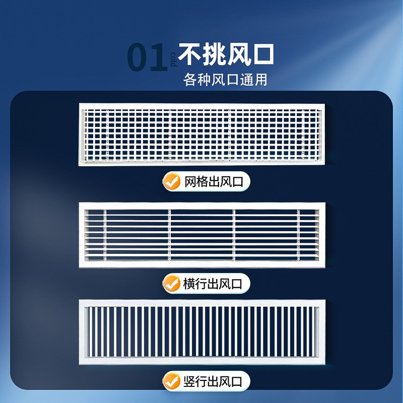 中央空调出风口挡风板风管机转移导风罩格栅挡板防直吹遮风板通用