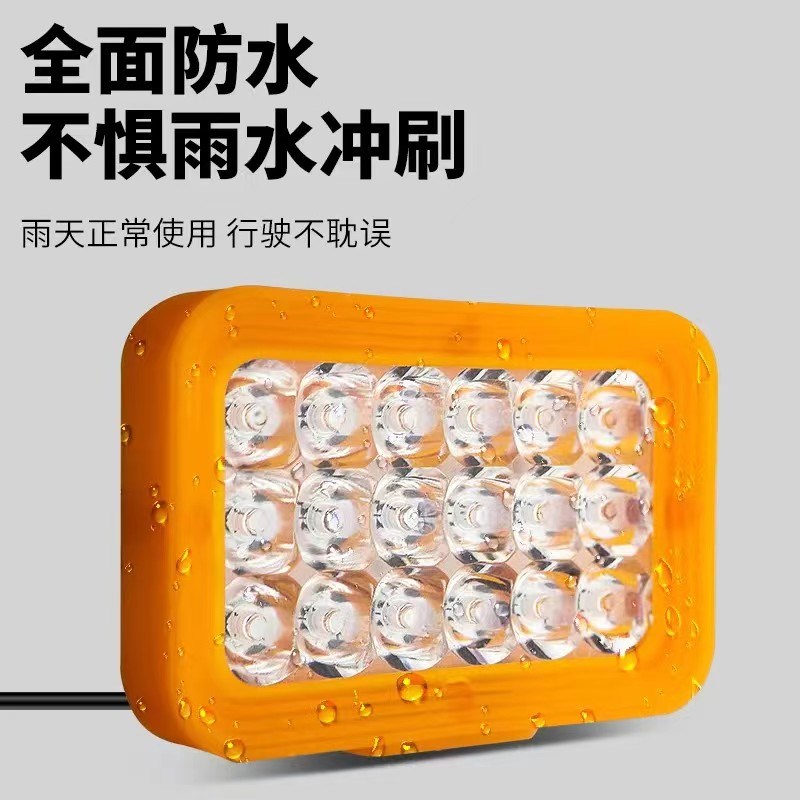 超亮led车灯电动摩托车灯改装外置大灯 12v80V三轮电瓶车强光大灯