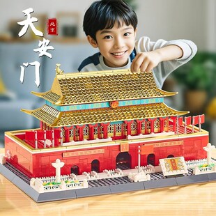 黄鹤楼积木中国风古建筑模型十级高难度巨大型成人版拼装玩具礼物