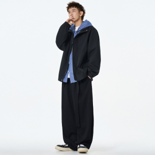 机能拼接工装 美式 户外情侣外套 秋季 潮流假两件飞行员夹克男士