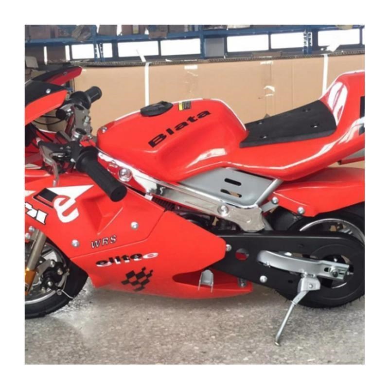 49CC二冲迷你摩托车电启动成人电动车四冲小跑车趴赛汽油小型儿童