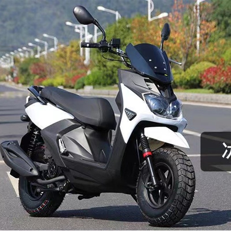 路虎150CC燃油踏板车路霸复古越野摩托车国四电喷助力整车可上牌