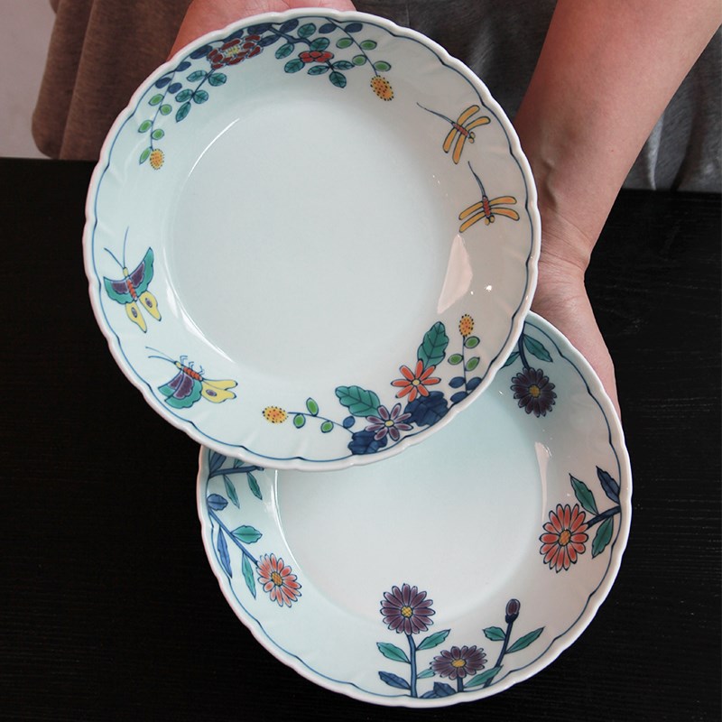 陶瓷盘子炒菜盘子深盘汤盘深盘消毒柜洗碗机可用果盘菜盘18.5*4cm