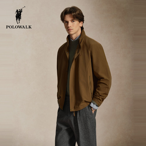 POLOWALK秋季新品立领休闲外套男