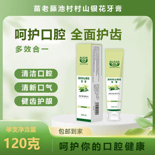 【春春Spring甄选】池村村山银花牙膏拍1发3（120g*3支）