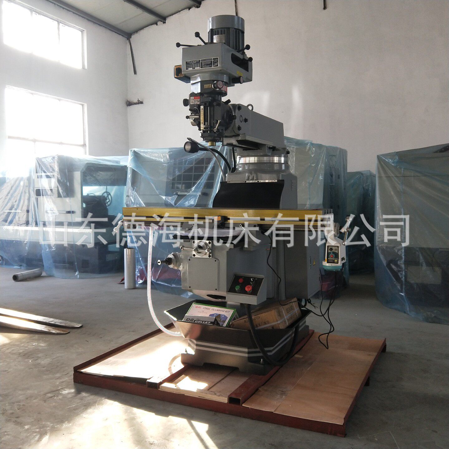 山东工厂销售台湾炮塔铣床4H 炮塔铣可加数显尺自动走刀质保两年